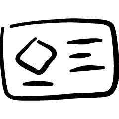 Business Card 1 Icon from Freehand Set