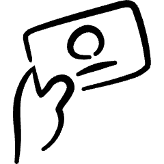 Business Card 2 Icon from Freehand Set