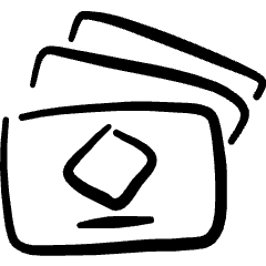 Business Cards Icon from Freehand Set