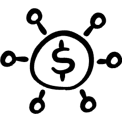 Business Cash Network 1 Icon from Freehand Set