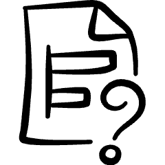 Data File Bars Question Icon from Freehand Set
