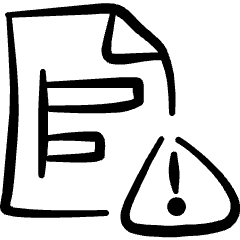 Data File Bars Warning Icon from Freehand Set
