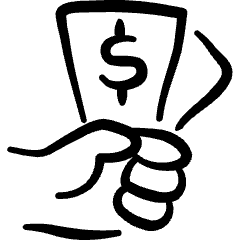 Monetization Sponsor Icon from Freehand Set