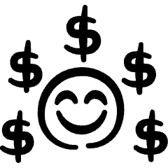Monetization User Cash Icon from Freehand Set