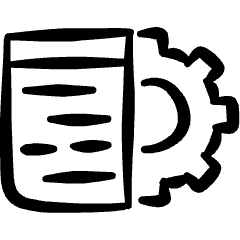Optimization Coding Settings Icon from Freehand Set