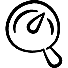 Optimization Performance View Icon from Freehand Set