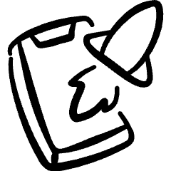 Product Launch Mobile Icon from Freehand Set