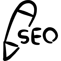 Seo Edit Icon from Freehand Set