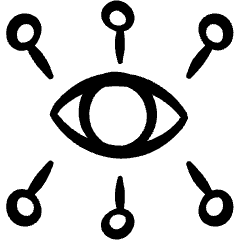 Seo Eye Network Icon from Freehand Set