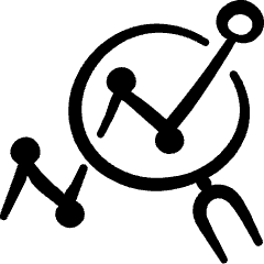 Seo Search Graph Icon from Freehand Set