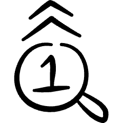 Seo Search List Icon from Freehand Set