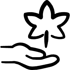 Cannabis Hand 1 Icon from Freehand Set