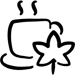 Cannabis Drinks Icon from Freehand Set