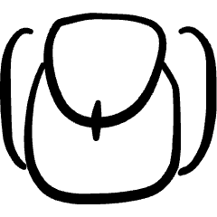 Bag Backpack Icon from Freehand Set