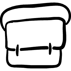 Bag School Icon from Freehand Set