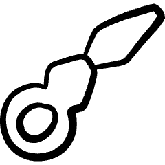 Clothes Design Needle Threader Icon from Freehand Set