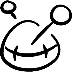 Clothes Design Pin Cushion Icon from Freehand Set