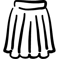 Skirt 1 Icon from Freehand Set