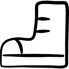 Footwear Boots Icon from Freehand Set