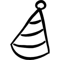 Hat Party Icon from Freehand Set