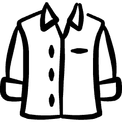 Shirt Female Icon from Freehand Set