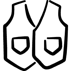 Vest Male Icon from Freehand Set