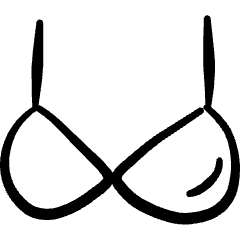 Underwear Bra Lace Icon from Freehand Set