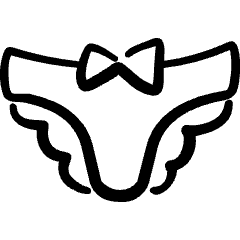 Underwear Briefs Female Icon from Freehand Set