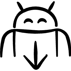 Android Download Icon from Freehand Set