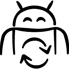 Android Sync Icon from Freehand Set