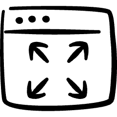 App Window Expand 1 Icon from Freehand Set