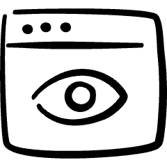 App Window Eye View Icon from Freehand Set