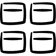 App Window Four Icon from Freehand Set