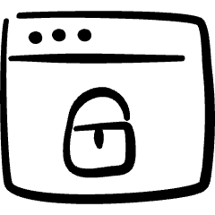 App Window Lock 1 Icon from Freehand Set