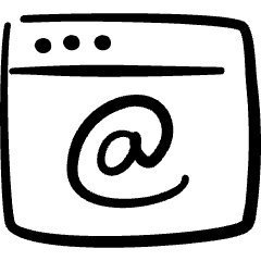 App Window Mail At Icon from Freehand Set