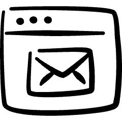 App Window Mail Icon from Freehand Set