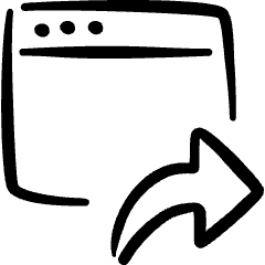 App Window Next Forward Icon from Freehand Set