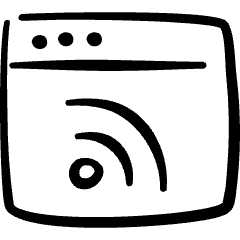 App Window Rss Icon from Freehand Set