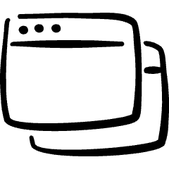 App Window Two Icon from Freehand Set