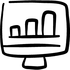 Apps Monitor Graph Bar Icon from Freehand Set