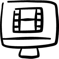 Apps Monitor Media Icon from Freehand Set