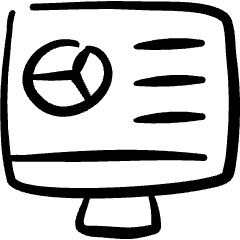 Monitor Chart Icon from Freehand Set