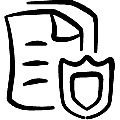 Security Content Shield Icon from Freehand Set