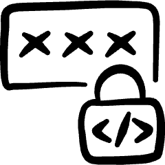 Security Lock Code Password Icon from Freehand Set