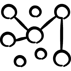 Security Network Chain Icon from Freehand Set