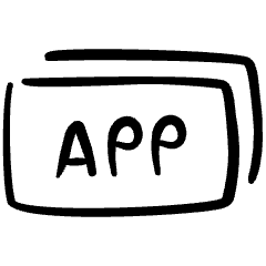 Coding File App Tag Icon from Freehand Set