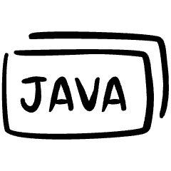 Coding File Java Tag Icon from Freehand Set
