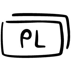 Coding File Pl Tag Icon from Freehand Set