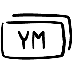 Coding File Ym Tag Icon from Freehand Set