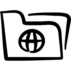 Coding Files Network Folder Icon from Freehand Set